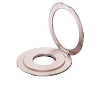 Agwuoetr Bague Pivotante Pliante pour Téléphone Portable avec Support Magnétique et Support Pliant Adhésif pour Bureau - Rose