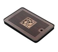 Agwuoetr Bambou Bambou Tray Drainage Stockage Eau Recteur Rectangle Cérémonie de Thé Poisson 36,5 cm