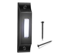 Agwuoetr Bouton à Poussière de Porte en Métal Boutons de Porte Filaire Boutons Poussées LED CHIME PORTE pour OUVERNE, CHIME de PORTE, BOUTON de PORTE de PORT