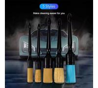 Agwuoetr Brosses de Voiture, Ensemble de Brosses de Nettoyage pour Grille D'Aération et Tableau de Bord, 5 Pièces