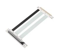 Agwuoetr Câble D'Extension de Carte Vidéo PCIe 5.0 16X, Câble D'Extension GPU avec à 90°, Couleur Blanche.