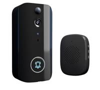 Agwuoetr Caméra de Sonnette, Caméra de Sonnette Sans 1080P Prenant en Charge la Connexion Réseau Wifi, Conversion Vocale, Conversation Bidirectionnelle