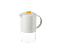 Agwuoetr Carafe à Eau en Verre Portable avec Couvercle, Cafetière de Cuisine avec Poignée, à Café et à Thé, Service à Thé, 1500 ML, Gris