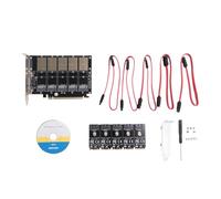 Agwuoetr Carte Adaptateur PCIe X16 M.2 Key B NVMe SSD PCB M.2 NGFF vers -Ⅲ NGFF SSD Carte D'Extension