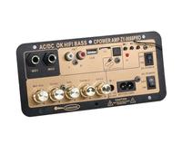 Agwuoetr Carte D'Amplificateur Numérique Bluetooth Board Board Amp USB FM Radio TF Player DIOD Subwoofer pour Karaoke Home Car EU-Plug
