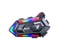 Agwuoetr Casque de Moto avec Kit Mains sans Activé par la Voix, Étanche. Kit Mains pour Casque de Moto, Permettant de Connecter Deux Téléphones en Même Temps.