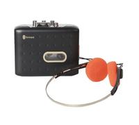 Agwuoetr Cassette Portable Player Lecteur Cassette Player Lecteur Cassette USB C Cassette à Convertisseur MP3 Cassette Cassette Lecteur avec Casque Noir