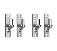 Agwuoetr Charnière de Portail Robuste en Acier Inoxydable, Lot de 4, Support Mural pour Bois ou Béton, Charnière de Portail de Ferme Extérieure