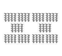Agwuoetr Clips de Drainage D'Eau de Panneau Solaire de 160Pc 35Mm, Agrafes de Modules de Picovolte pour des Agrafes de Drainage D'Eau de Panneau PhotovoltaïQue de Vidange D'Eau