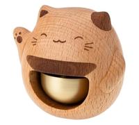 Agwuoetr Cloche de Commerçant pour Ouverture de Porte, Carillon à Beurre à L'Ouverture, Boîte à Cloches en Laiton Style Bois, Sonnette de Porte pour
