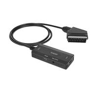 Agwuoetr Convertisseur Compatible vers Péritel, Adaptateur Vidéo Numérique HD Compatible vers Vidéo Analogique et Audio G/D, Compatible DVI