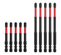 Agwuoetr D'Embouts de Tournevis à Percussion FPH2, Têtes Fendues de 65 mm et 110 Mm, Tige Hexagonale de 6,35 Mm, Pointes Usinées CNC avec Magnétisme.