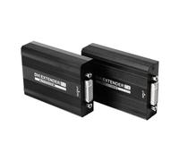 Agwuoetr DVI1815 150M Extension de Réseau RJ45 DVI Extender 1080P HD Émetteur Récepteur pour Alimentation POE Prise UE 1Set