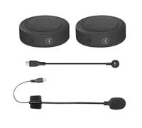 Agwuoetr Écouteur de Casque de Moto sans, BT17 Bluetooth 5.0 Réduction du Bruit Musique Casqueur Handsfree