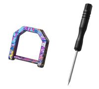 Agwuoetr Flat D Multifonctional Backle Key Ring Titanium Alloy Horseshoe Boucle Multi-Outil Car Boucle D'Extérieur