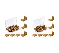 Agwuoetr Glissières de Tiroir En Plastique et Butées de Tiroir à Glissières, Glissière D'Amorçage de Tiroir à Agrafes En Plastique pour Réparer Les Commodes, 60 Pièces