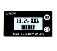 Agwuoetr Indicateur de Capacité de Batterie DC 8 V-100 V Plomb-Acide Lithium LiFePO4 Voiture Moto Voltmètre Jauge de Tension 12 V 24 V 48 V 72 V B