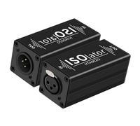 Agwuoetr Isolateur Audio Filtre Isolateur de Signal Audio XLR pour Éliminer la Mise à la Terre Commune du Système Audio