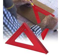 Agwuoetr Jauge de Traçage de Trou Triangulaire à 45/90 Degrés, Outil de Mesure et de Marquage à Angle Droit à Double Échelle pour le Travail Du Bois.