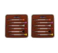 Agwuoetr Kit de 12 Tournevis de Réparation de Montre pour Mouvement 3135 2135 Tournevis de Réparation T0.8-1.0-1.2-1.4-1.6-1.8 Outil D'Horloger