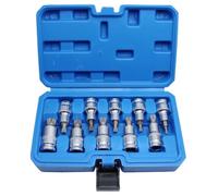 Agwuoetr Kit de Clés à Douille Hexagonale Complexe de 10 Pièces 1/2 Pouce pour la Clé à Cliquet