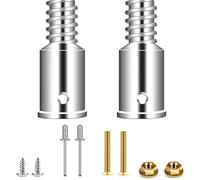 Agwuoetr Kit de Réparation de Pointe Ultra Filetée Adaptateur de Poteau D'Extension 1 Pouce pour la Brosse à Balais MOP, Remplacement de la Pointe Du (2 Ensemble)
