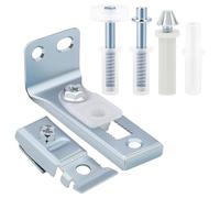 Agwuoetr Kit de Réparation de Quincaillerie de Portes de Poil à Un-En-un pour Placard Coulissant - Supports, Pivots et Guide de Roue