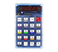 Agwuoetr Kit pour Construire Votre Propre Calculatrice : Un Kit DIY avec Affichage LED et Technologie de Soudure SMD pour Les Passionnés de Bricolage