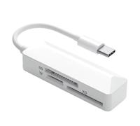 Agwuoetr Lecteur de Carte SD/TF Universel avec USB C - Fast Speed 3 in 1 Memory Memory Card Converter pour Téléphones, Ordinateurs Portables