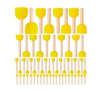 Agwuoetr Les Éponges de Peinture Rondes Fixent 5 Tailles Pinceaux Éponges pour la Peinture, les Pinceaux à Éponge pour le Bricolage, L'Artisanat et les Arts pour Enfants