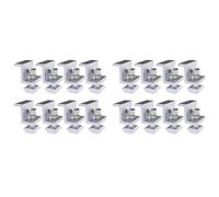 Agwuoetr Lot de 16 Supports de Module Solaire, Support de Panneau Solaire, Pince D'Extrémité, Réglable, Support de Module Solaire de Fixation (35 mm)
