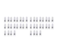 Agwuoetr Lot de 40 Ampoules Halogènes G9, Lampes Halogènes Transparentes 60 W à Intensité Variable, Blanc Chaud 2800 K pour Lustres, Pendentifs, Lumières de Paysage
