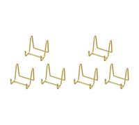 Agwuoetr Lot de 6 Supports de Plaque pour Affichage Or Fer Chevalet Support de Plaque Présentoir Support de Cadre en Métal pour Photo Décor Plaque Bol