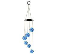 Agwuoetr Lumières Solaires de Couleur Bleue Lumières Extérieures Éoliennes Imperméables Entre-Tractions pour Le Balcon de la Fête du Jardin
