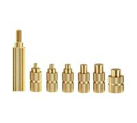 Agwuoetr M2 M2.5 M3 M5 M6 CHAUX INSERT 7PCS Soudage Piffire Tête Hot Melt Melt Kit D'Insertion de Filetage D'Écrou en Laiton Intégré