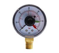 Agwuoetr Manomètre avec Cadran de Remplacement pour Certains Filtres, Fond NPT 2 Pouces X 1/4 Pouce, 0-60Psi/4Bar et Facile à Utiliser