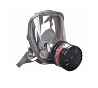 Agwuoetr Masque à gaz de survie nucléaire et chimique, masque à gaz avec filtre à charbon actif de 40 mm, masque respiratoire intégral