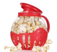 Agwuoetr Micro-Ondes Popcorn Maker Seau Micro-Ondes Bol Mini Machine Coffre-Fort en Silicone Couvercle Popcorn Maker Rouge