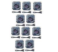 Agwuoetr Module de Caméra à 100 Degrés 1MP OV9732 1280x720 USB - 10 Pièces avec Mise au Point Manuelle, Câble de 2 Mètres pour WinXP/7/8/10