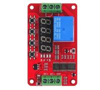 Agwuoetr Module de Relais 1 Canal avec Carte de Temporisation à Verrouillage Automatique, 18 Fonctions Préréglées, Haute Tension de Tenue pour DC 12V