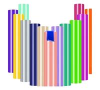 Agwuoetr Multi Vinyle, Vinyle Permanent pour Toutes les Machines de Découpe, Feuilles de Vinyle Auto-Adhésives de 12 X 8,2 Pouces pour Décalcomanie de Voiture, Tasses de Bricolage
