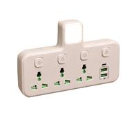 Agwuoetr Multiprise Multiprise Prise Murale Filtre Réseau Universel Chargeur USB Adaptateur Interrupteur Séparé avec Lumière Prise UE