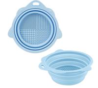 Agwuoetr Nettoyer à Pinceau Pliable Nettoyer pour Pinceau Nettoyage de Brosse Boucle Bleu