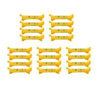 Agwuoetr Niveaux à Bulle de Ligne de Suspension de Niveau de Chaîne de 20 Pièces pour L'Arpentage de Nivellement, les Métiers Du Bâtiment, la Maçonnerie, Etc. (Jaune)