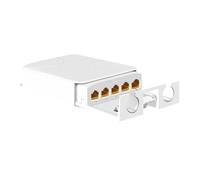 Agwuoetr Nouveau Répéteur POE Extérieur Étanche IP55 à 4 Ports 1000 Mbps 1 à 4 Commutateurs Réseau Extender PoE pour Caméras IP 1000 M