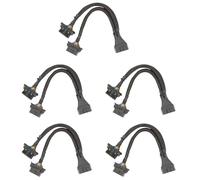 Agwuoetr OBD2 Séparateur 16 Broches OBD II Séparateur Extension 1X Mâle et 2X Adaptateur de Câble D'Extension (1FT/30CM) (5 Paquet)