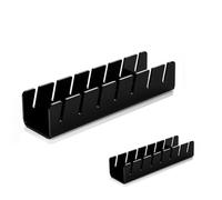Agwuoetr Organisateur de Chapeaux en Acrylique, Porte-Chapeaux, 2 Pièces, Organisateur de Chapeaux en Acrylique sans Installation pour 14 Casquettes de Baseball, Porte-Chapeaux pour Baseball, Noir
