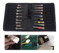 Agwuoetr Outil de Retrait de Borne Automatique, Kit D'Extracteur de Connecteur D'Extracteur de Broche de Câblage électrique de Voiture, Ensemble D'Outils de Dépinçage (36 Pièces Séries)