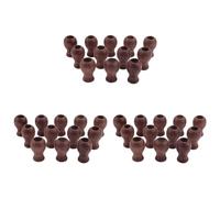 Agwuoetr Paquet de 36 Boutons de Cordon en Bois pour Store de Fenêtre en Bois Suspendus à Boule Aveugle Petits Pendentifs Gouttes Extrémité de Traction pour Stores Ou Stores Marrons