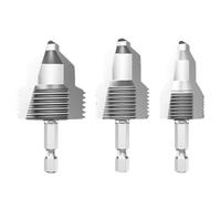 Agwuoetr Perforateur de Trou de Tuyau D'Eau à 4 Points, Foret Étape pour Tube PPR avec Poignée Hexagonale, Outil de Raccordement de Tuyau D'Eau avec Élévateur